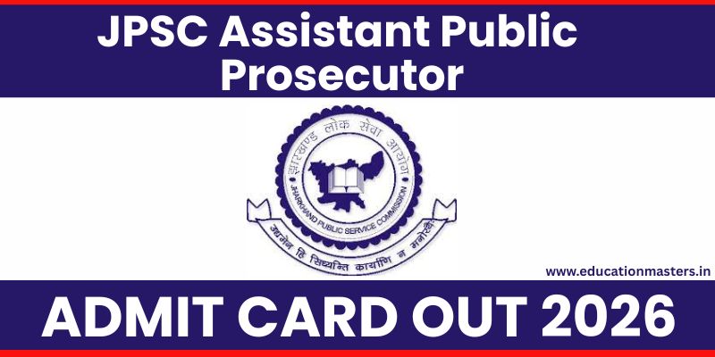 JPSC Assistant Public Prosecutor Admit Card 2025 OUT